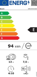 Vestavná myčka nádobí Bosch SMV4HVX40E