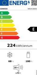 Chladnička s mrazničkou Gorenje Advanced NRKI418EA0 bílá